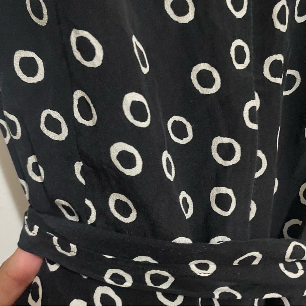 Pendleton Black And White Circle Pattern Maxi Dre… - image 4